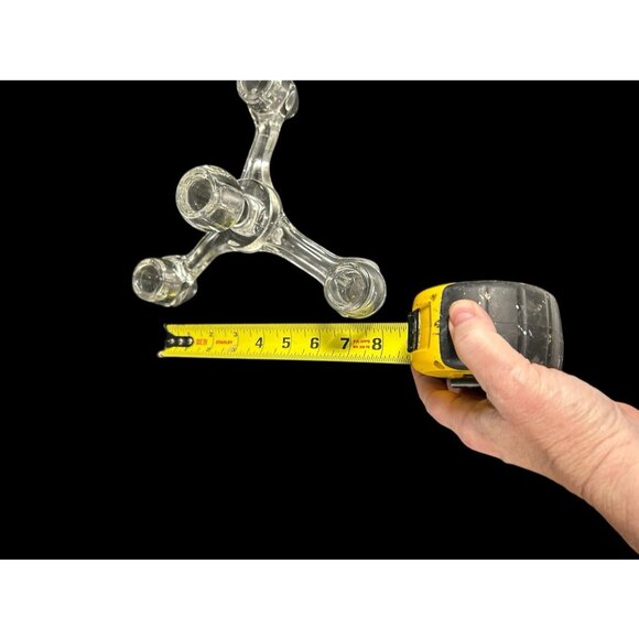 Indiana Glass COLONY 3 Arm, 4 Candle Teardrop Mid Century Mod Epergne Candelabra - Picture 5 of 7